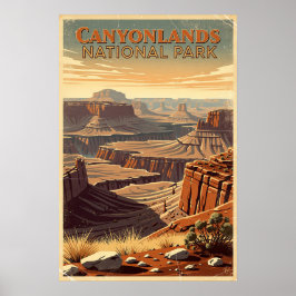 Retro Canyonlands National Park Poster