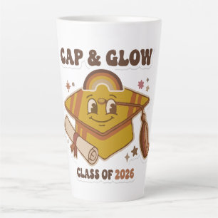 Retro Cap & Glow Afstudeerklas 2026 Latte Mok