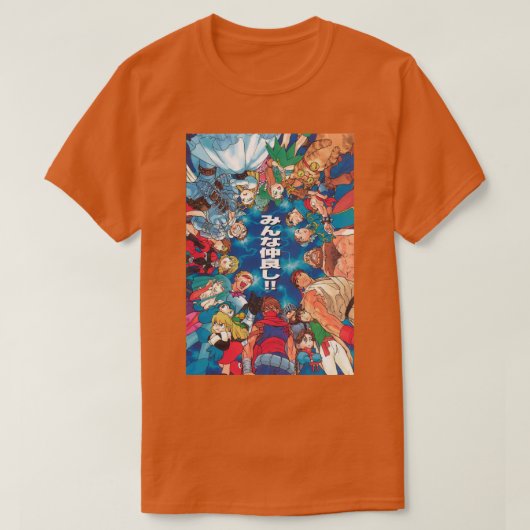 Retro Capcom art Passtyle T-shirt (Design voorkant)