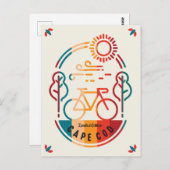 Retro Cape Cod Bike Trail Briefkaart (Voorkant / Achterkant)