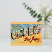 Retro Cape May NJ Briefkaart (Staand voorkant)