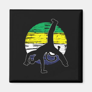 Retro Capoeira - Martial Arts Liefhebber Kickbokse Magneet