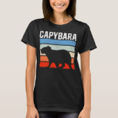 Retro  Capybara Cute Animal T-shirt (Voorkant)