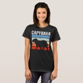 Retro  Capybara Cute Animal T-shirt (Voorkant volledig)