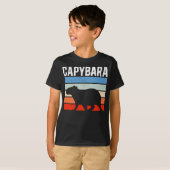 Retro  Capybara Cute Animal T-shirt (Voorkant volledig)