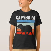 Retro  Capybara Cute Animal T-shirt (Voorkant)