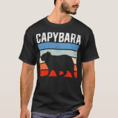 Retro  Capybara Cute Animal T-shirt (Voorkant)