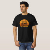 Retro  Capybara Giant Cavy Rodent Wildlife T-shirt (Voorkant volledig)