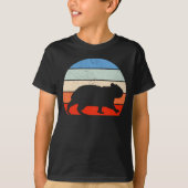 Retro Capybara Lover dierentuin T-shirt (Voorkant)