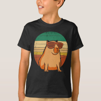 Retro Capybara met zonnebrillen Capibara T-shirt