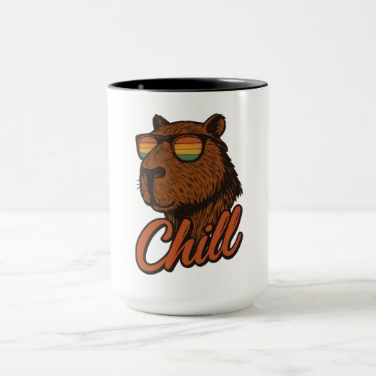 Retro Capybara Mok (Midden)