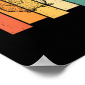 Retro Capybara Shuttle -  Badminton Badminb Poster (Hoek)