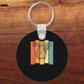 Retro Capybara Shuttle -  Badminton Badminb Sleutelhanger (Voorkant)