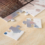 Retro Car & Blooming Boutique Scene Legpuzzel (Zijkant)