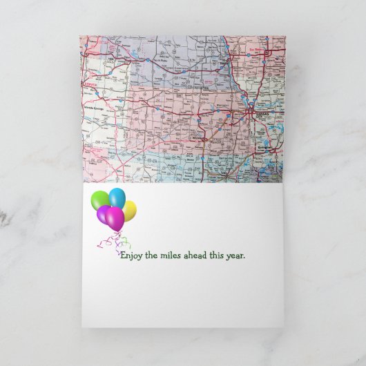 Retro Car for Son's Birthday Kaart (Binnen)