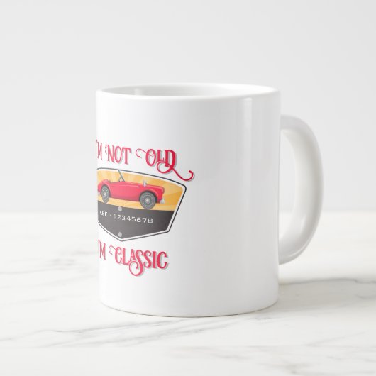  Retro Car Lover Grote Koffiekop (Voorkant rechts)