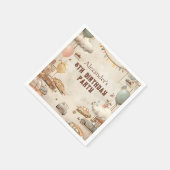 Retro Car Themed Kids Birthday Servet (Hoek)