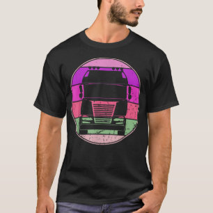 Retro Car Truck Silhouette Automotive Love T-shirt