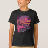 Retro Car US Diner T-shirt (Voorkant)