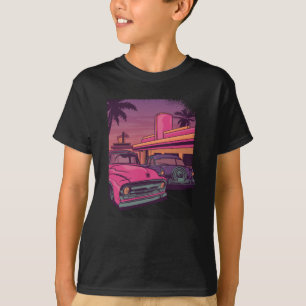 Retro Car US Diner T-shirt