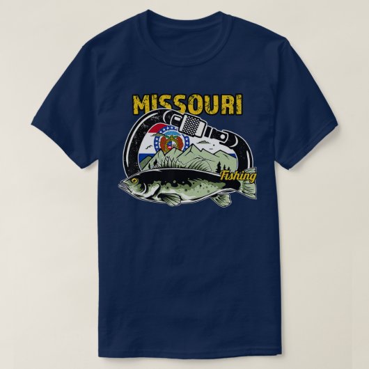 Retro Carabiner Missouri Gevist T-shirt (Design voorkant)