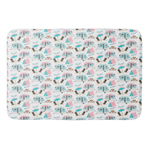 Retro Caravan Camping Cute Badmat