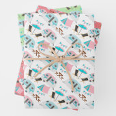 Retro Caravan Camping Cute P Inpakpapier Vel (In situ)