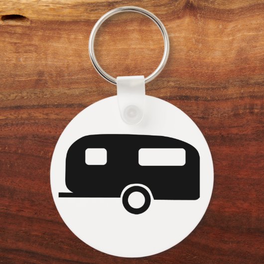 Retro Caravan Sleutelhanger (Voorkant)
