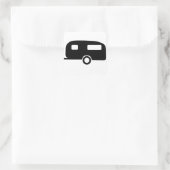 Retro Caravan Vierkante Sticker (Tas)