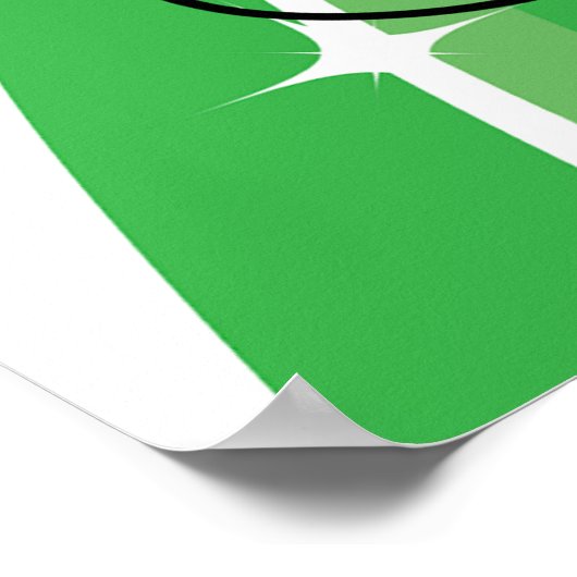 Retro Card Suits Vibrant Red and Black Poster (Hoek)