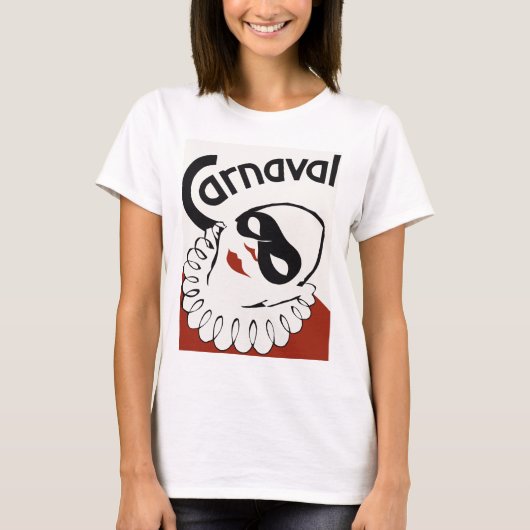 Retro Carnaval carnaval clown T-shirt (Voorkant)