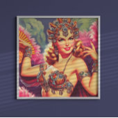 Retro Carnaval Pin-up Poster