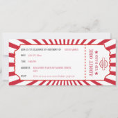 Retro carnaval thema verjaardag kaart (Achterkant)