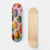 Retro Carnival Kikkers Persoonlijk Skateboard (Voorkant)