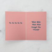 Retro Carolers Grappige Kerst Kaart met Boog (Binnen)