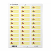Retro Carolina Beach Rondel Etiket (Full Sheet)