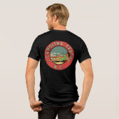 Retro Carolina Beach Rondel Tri-Blend Shirt (Achterkant volledig)