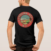 Retro Carolina Beach Rondel Tri-Blend Shirt (Achterkant)