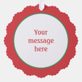 retro  caroling kinder Bericht toevoegen Ornament Kaart (Achterkant)