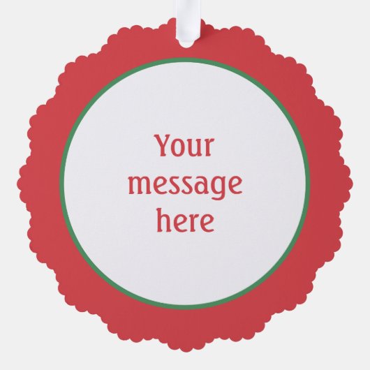 retro  caroling kinder Bericht toevoegen Ornament Kaart (Achterkant)