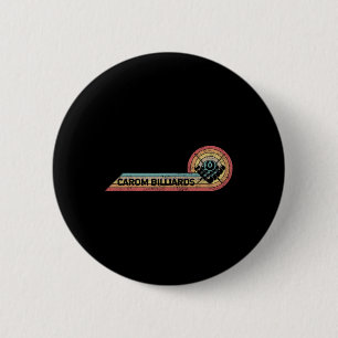 Retro Carom Biljart Speler Film Strip Ronde Button 5,7 Cm