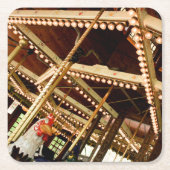 Retro Carousel Kartonnen Onderzetters (Voorkant)