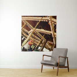 Retro Carousel Rooster Wandkleed