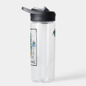 Retro Carrabelle Beach beide zijden kunstwerk. T-S Waterfles (Rechts)