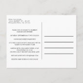 Retro Carriage Blue Glitter Virtual Baby shower Uitnodiging Briefkaart (Achterkant)