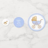 Retro Carriage Speelgoed Fles Blauw Baby Jongen Do Confetti (Voorkanten)