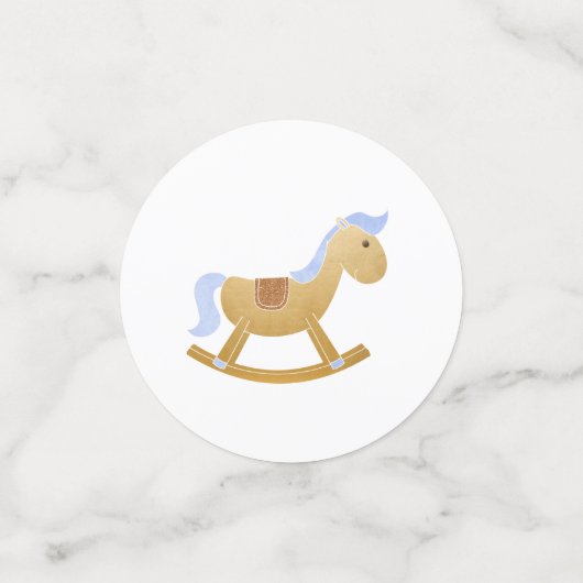 Retro Carriage Speelgoed Fles Blauw Baby Jongen Do Confetti (Kleine voorkant)