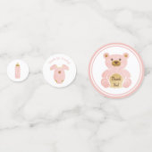 Retro Carriage Speelgoed Fles Roze Baby Meisje Dou Confetti (Achterkanten)