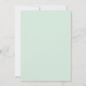 Retro Carriages Virtual Baby shower Kaart (Achterkant)