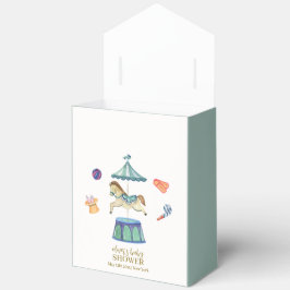 Retro Carrousel Carnaval Baby shower Bedankdoosjes